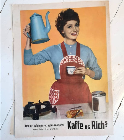 Retro-reklamer til køkkenet / cafeen