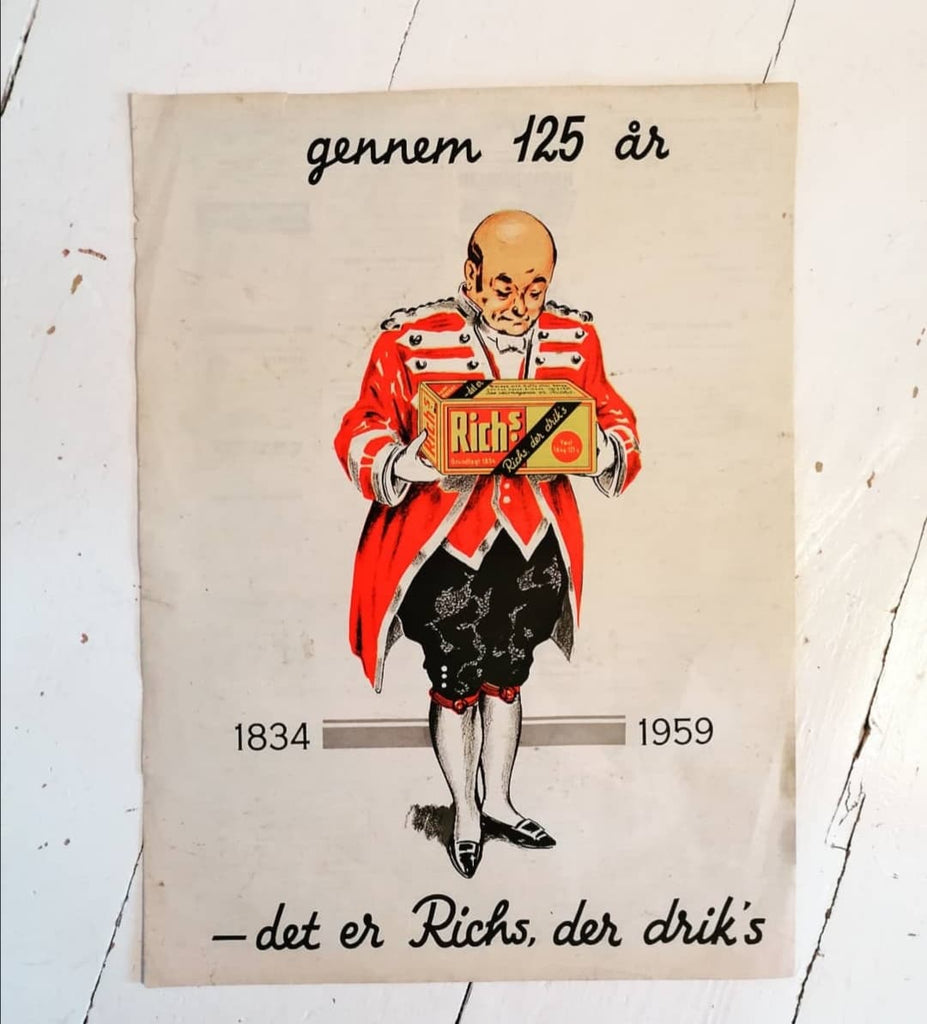 Broom konvertering plukke Kaffe-reklame fra 50'erne - vintage plakat – Lindas RetroBix