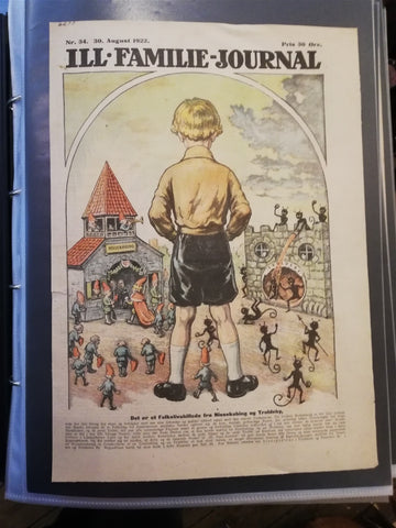 Original Danish magazine cover from 1922